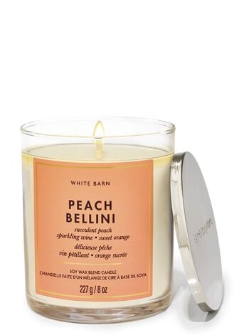 Peach Bellini Single Wick Candle เทียนหอม 1 ไส้