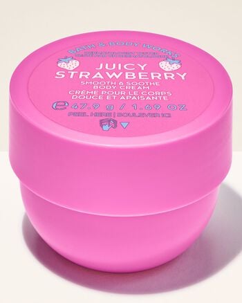 Juicy Strawberry Travel Size Smooth & Soothe Body Cream บอดี้ครีมขนาดพกพา