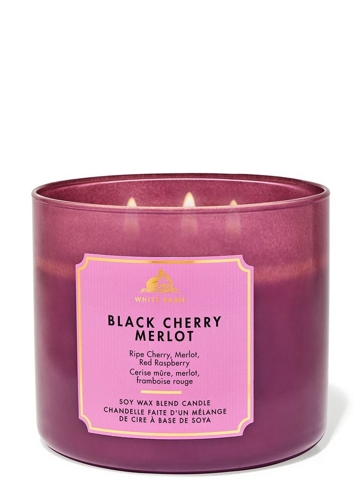 Black Cherry Merlot 3-Wick Candle เทียนหอม 3 ไส้