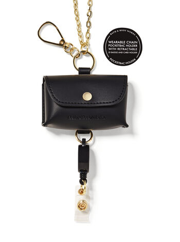 Wearable Snapcase Chain ID Card PocketBac Holder