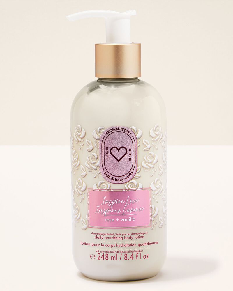 Inspire Love: Rose + Vanilla Moisturizing Body Lotion บอดี้โลชั่น