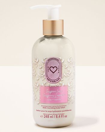 Inspire Love: Rose + Vanilla Moisturizing Body Lotion บอดี้โลชั่น