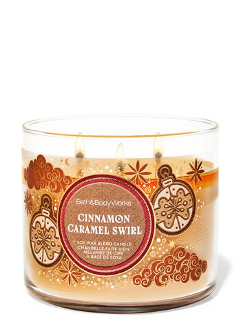 Cinnamon Caramel Swirl 3-Wick Candle เทียนหอม 3 ไส้