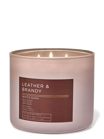 Leather & Brandy 3-Wick Candle เทียนหอม 3 ไส้