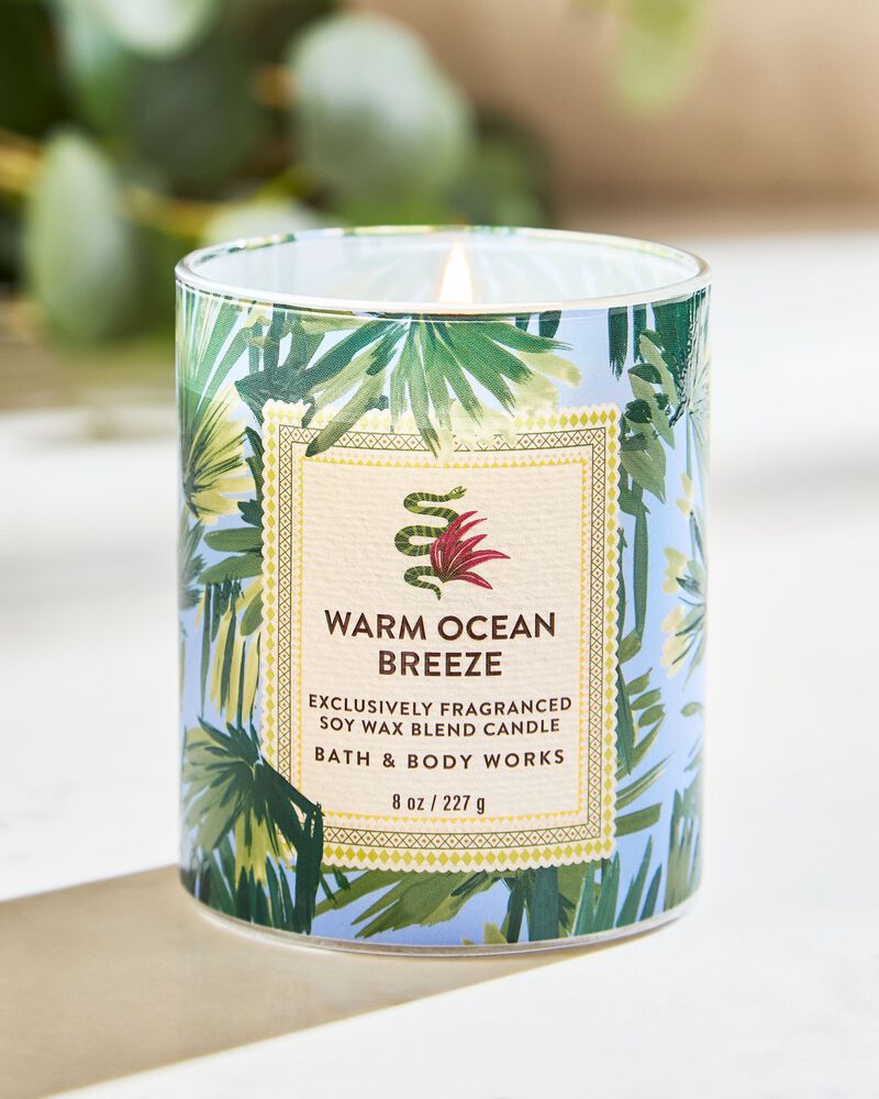 Warm Ocean Breeze Single Wick Candle เทียนหอม 1 ไส้