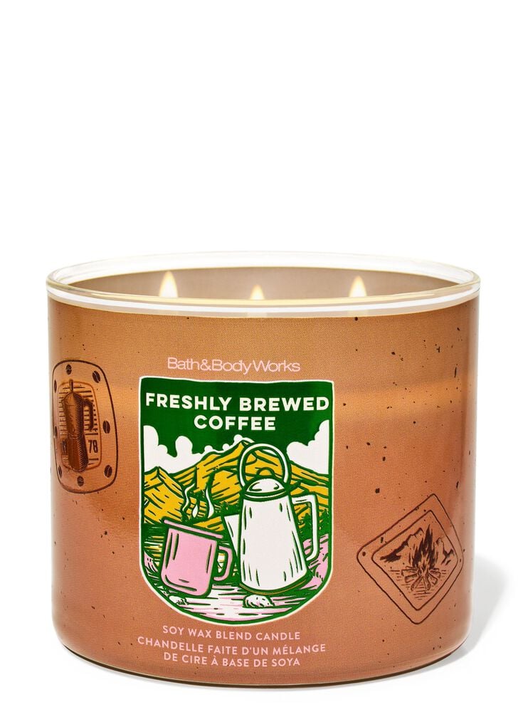 Freshly Brewed Coffee 3-Wick Candle เทียนหอม 3 ไส้