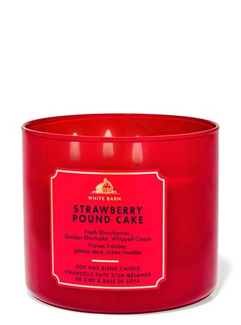 Strawberry Pound Cake 3-Wick Candle เทียนหอม 3 ไส้