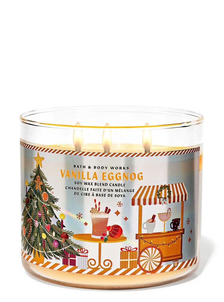 Vanilla Eggnog 3-Wick Candle เทียนหอม 3 ไส้