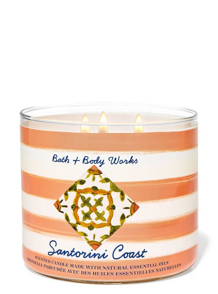 Santorini Coast 3-Wick Candle เทียนหอม 3 ไส้