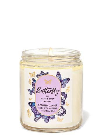 Butterfly Single Wick Candle เทียนหอม 1 ไส้