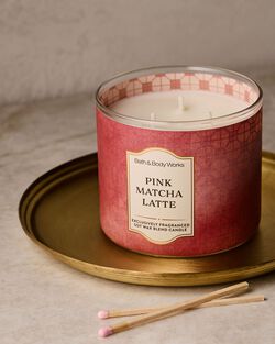 Pink Matcha Latte 3-Wick Candle image number null