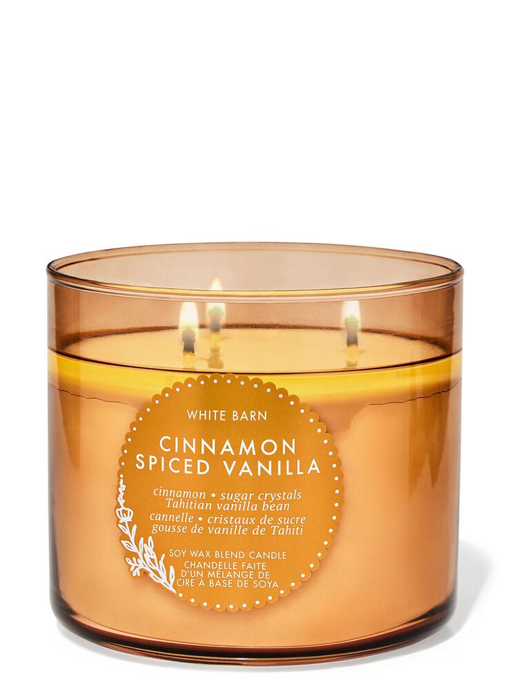 Cinnamon Spiced Vanilla 3-Wick Candle เทียนหอม 3 ไส้