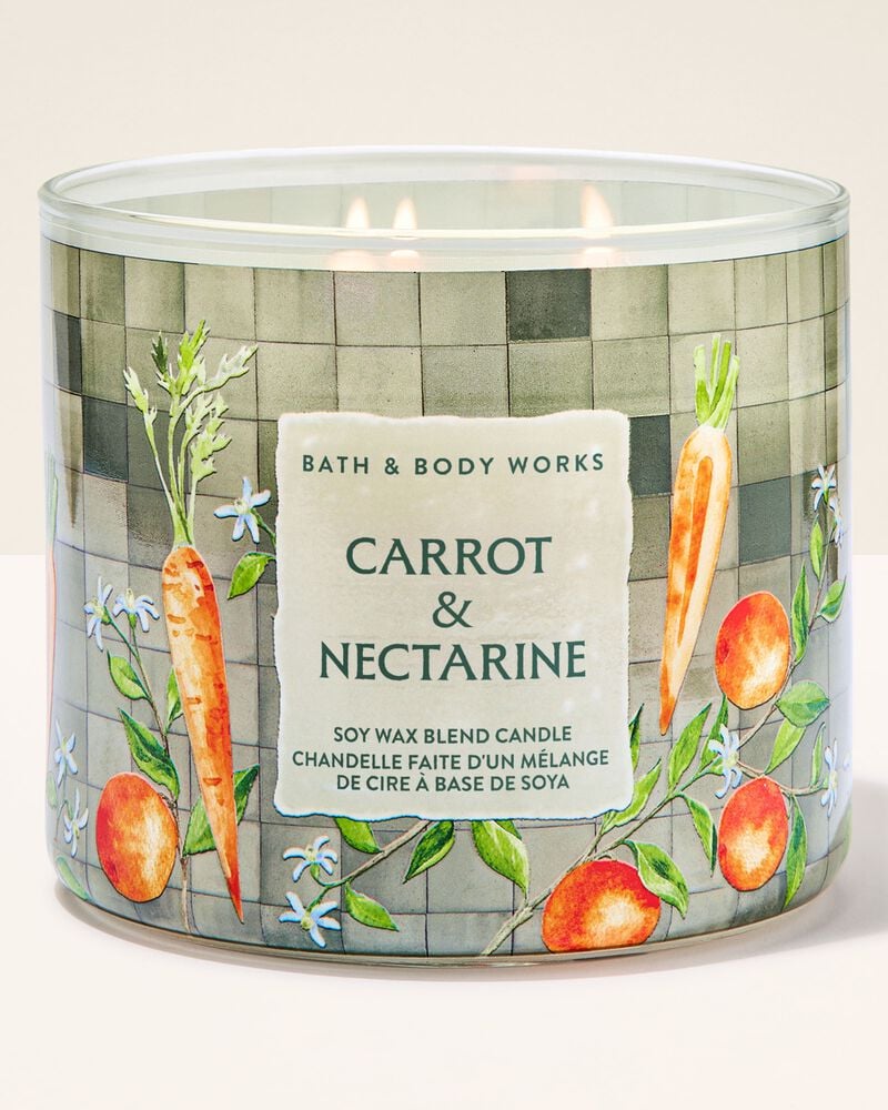 Carrot & Nectarine 3-Wick Candle 3-Wick Candle