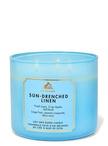 Sun-Drenched Linen 3-Wick Candle เทียนหอม 3 ไส้