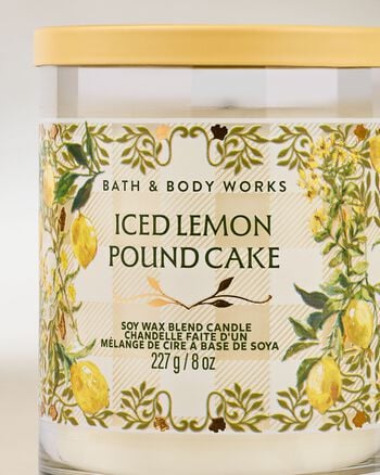 Iced Lemon Pound Cake Single Wick Candle เทียนหอม 1 ไส้