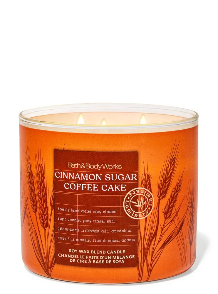 Cinnamon Sugar Coffee Cake 3-Wick Candle เทียนหอม 3 ไส้