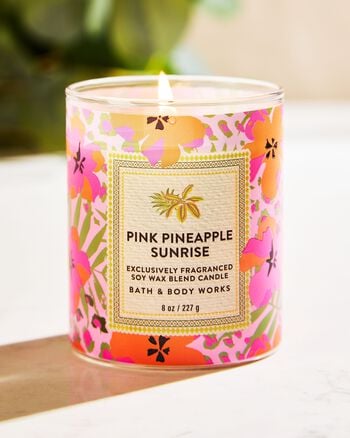 Pink Pineapple Sunrise Single Wick Candle เทียนหอม 1 ไส้