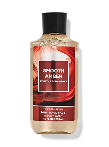 Smooth Amber 3-in-1 Hair, Face & Body Wash สบู่สูตร 3-in-1