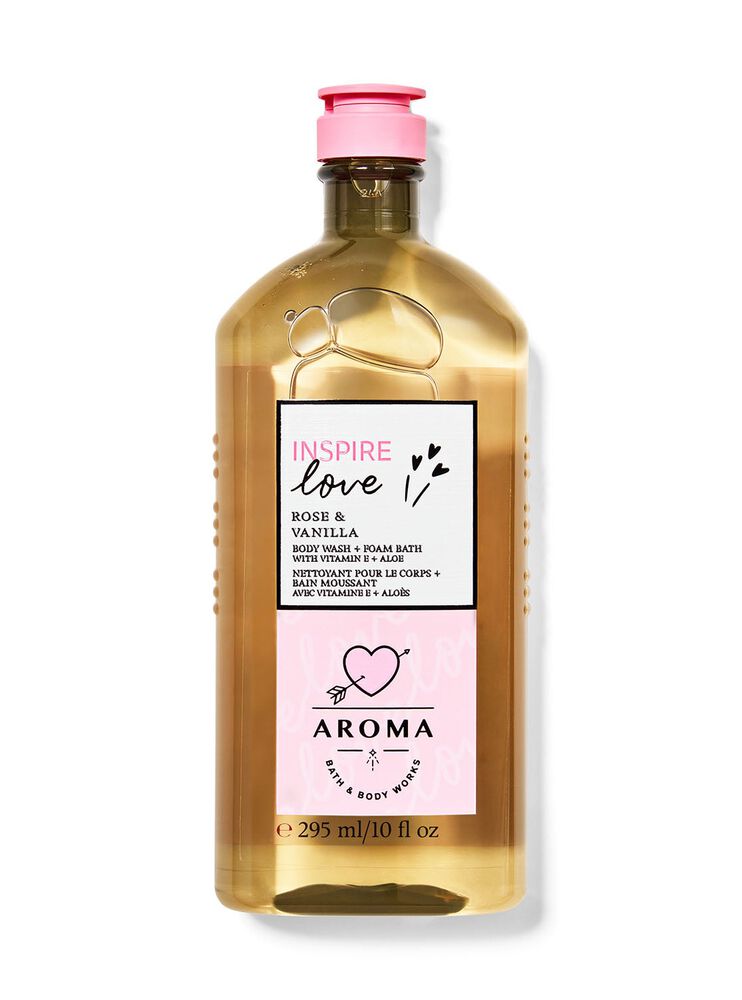 Rose Vanilla Body Wash and Foam Bath สบู่อาบน้ำ