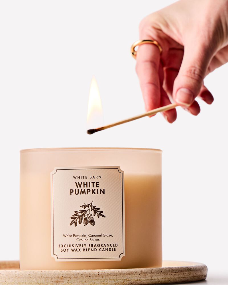 White Pumpkin 3-Wick Candle เทียนหอม 3 ไส้