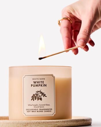 White Pumpkin 3-Wick Candle เทียนหอม 3 ไส้