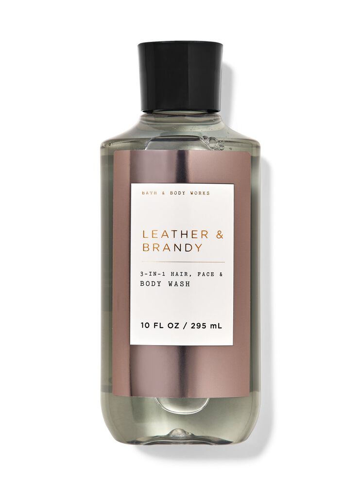 Leather & Brandy 3-in-1 Hair, Face & Body Wash สบู่สูตร 3-in-1