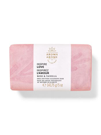 Rose Vanilla Shea Butter Cleansing Bar สบู่ก้อน