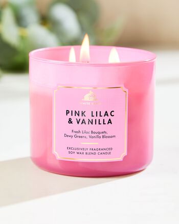 Pink Lilac & Vanilla 3-Wick Candle เทียนหอม 3 ไส้