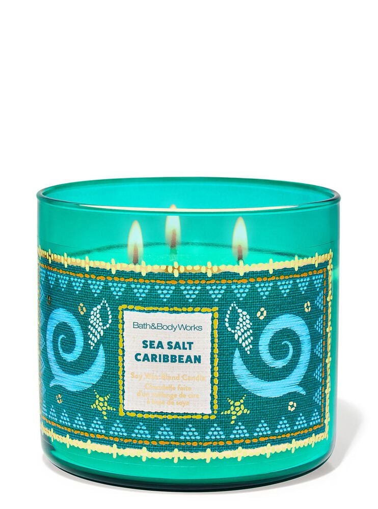 Sea Salt Caribbean 3-Wick Candle เทียนหอม 3 ไส้