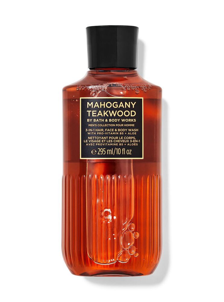Mahogany Teakwood 3-in-1 Hair, Face & Body Wash สบู่สูตร 3-in-1