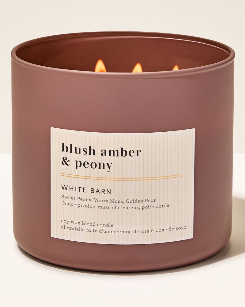 Blush Amber & Peony 3-Wick Candle เทียนหอม 3 ไส้