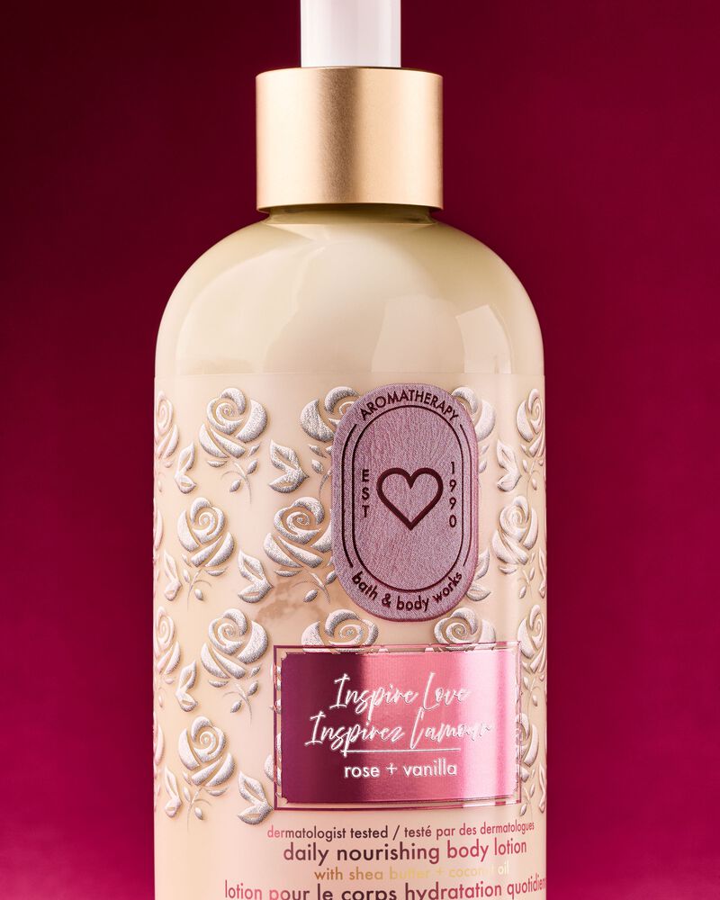 Inspire Love: Rose + Vanilla Moisturizing Body Lotion บอดี้โลชั่น