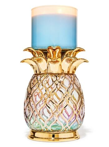 Gold Glass Pineapple 3-Wick Candle Holder ที่วางเทียนหอม 3 ไส้