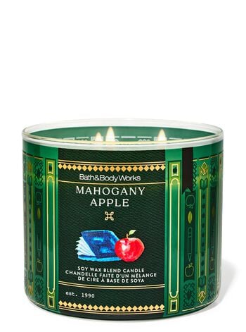 Mahogany Apple 3-Wick Candle เทียนหอม 3 ไส้