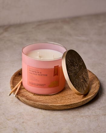 Pumpkin & Salted Toffee 3-Wick Candle เทียนหอม 3 ไส้