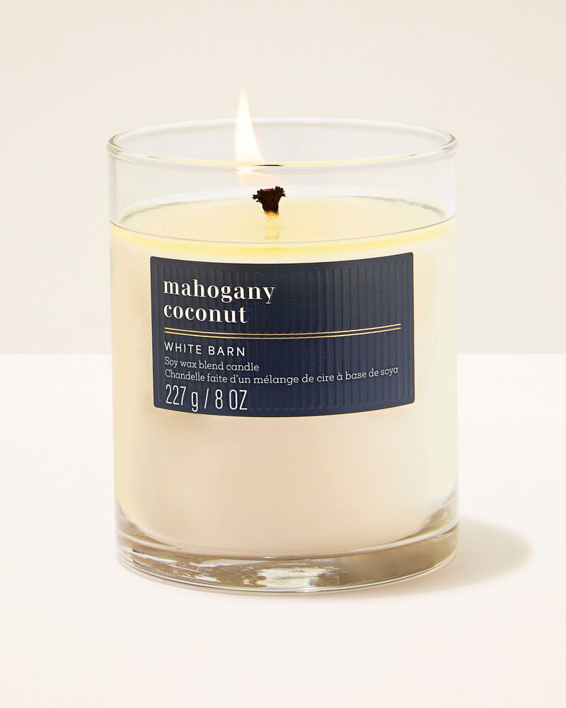 Mahogany Coconut Single Wick Candle เทียนหอม 1 ไส้