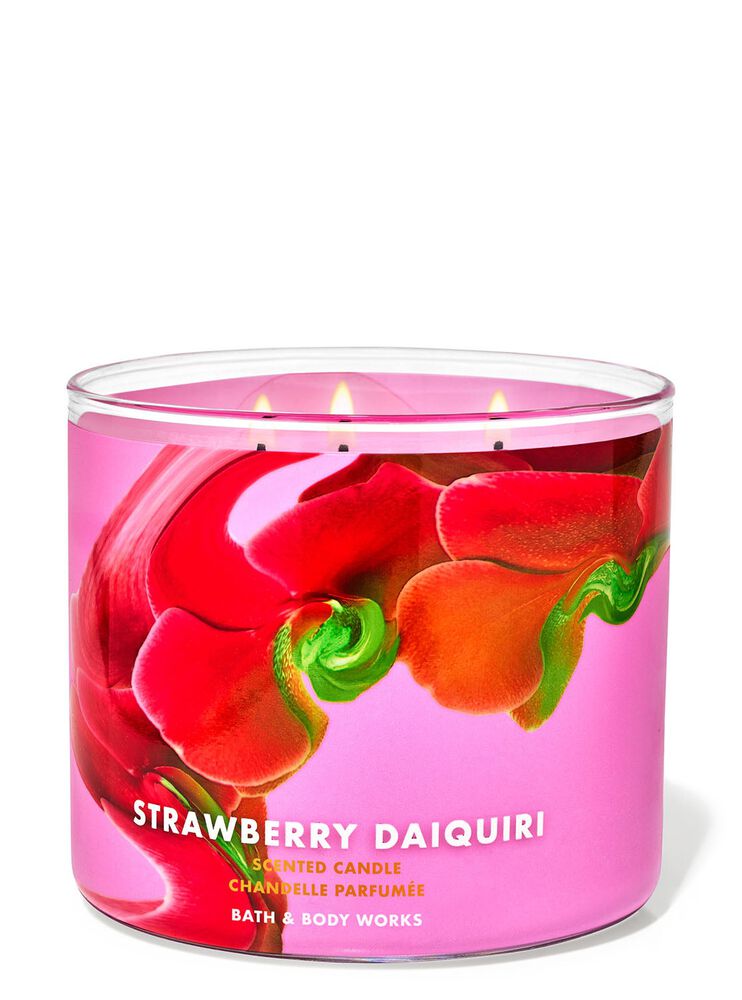 Strawberry Daiquiri 3-Wick Candle เทียนหอม 3 ไส้