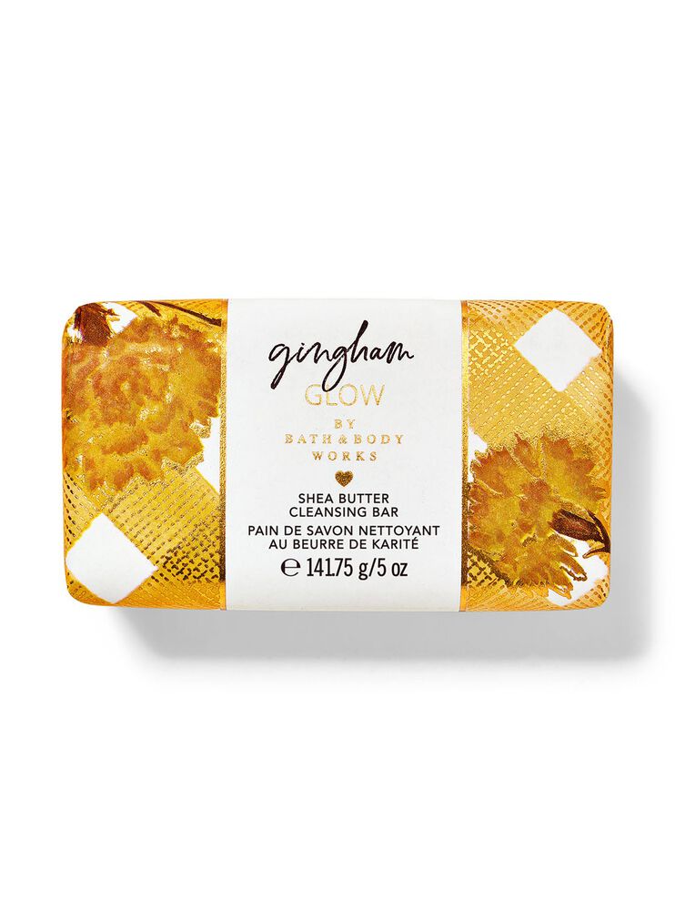 Gingham Glow Shea Butter Cleansing Bar สบู่ก้อน