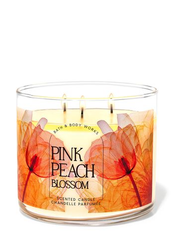 Pink Peach Blossom 3-Wick Candle เทียนหอม 3 ไส้