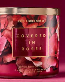 Covered In Roses 3-Wick Candle image number null