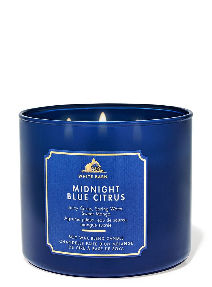 Midnight Blue Citrus 3-Wick Candle เทียนหอม 3 ไส้