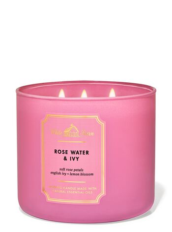 Rose Water & Ivy 3-Wick Candle เทียนหอม 3 ไส้