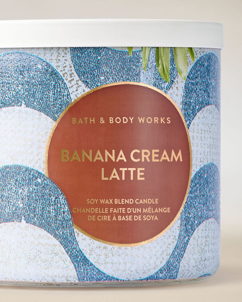 Banana Cream Latte 3-Wick Candle เทียนหอม 3 ไส้
