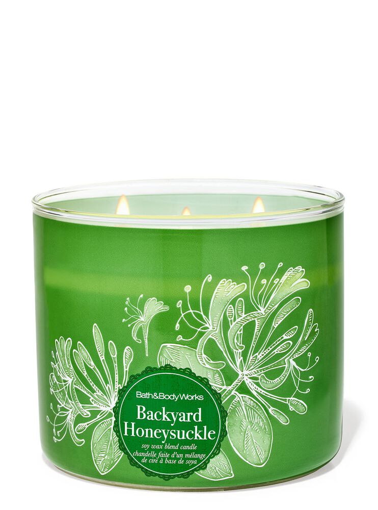 Backyard Honeysuckle 3-Wick Candle เทียนหอม 3 ไส้