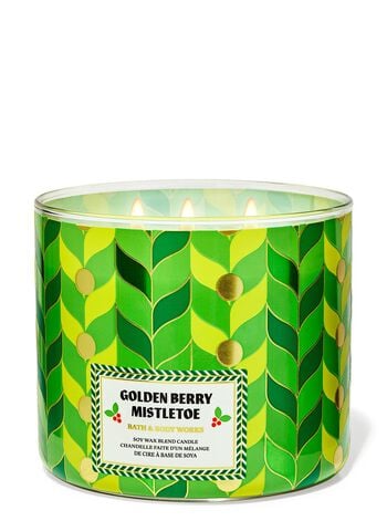 Golden Berry Mistletoe 3-Wick Candle เทียนหอม 3 ไส้
