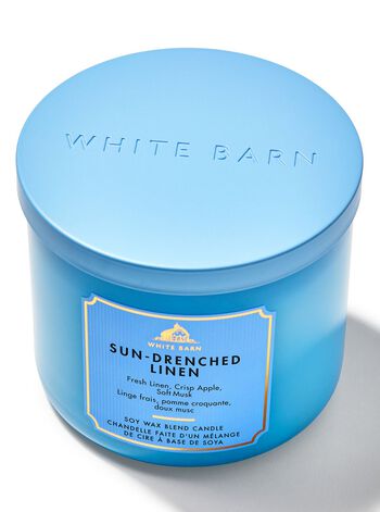 Sun-Drenched Linen 3-Wick Candle เทียนหอม 3 ไส้