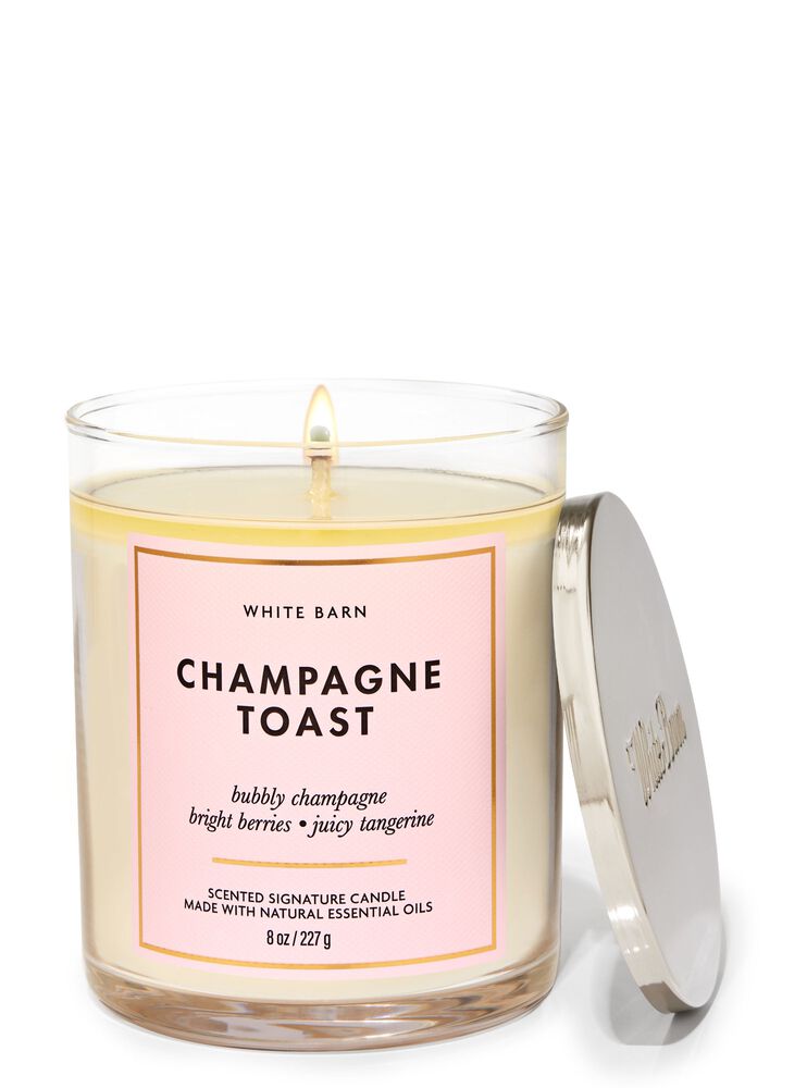 Champagne Toast Signature Single Wick Candle เทียนหอม 1 ไส้
