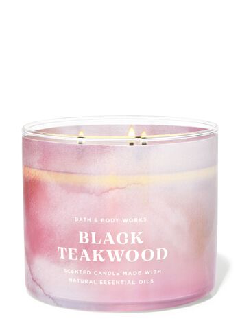 Black Teakwood 3-Wick Candle เทียนหอม 3 ไส้