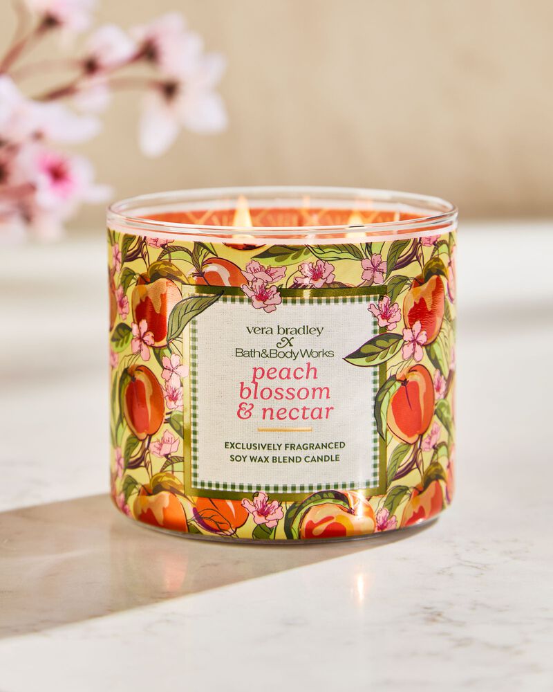 Peach Blossom & Nectar 3-Wick Candle เทียนหอม 3 ไส้