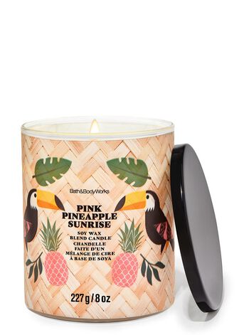 Pink Pineapple Sunrise Single Wick Candle เทียนหอม 1 ไส้